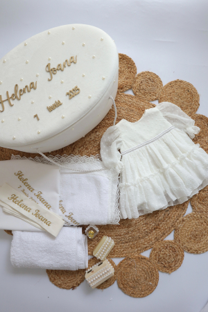 Set botez fetita Viviane, trusou si rochita