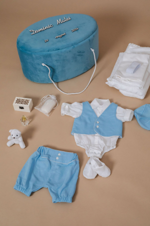 SETURI BOTEZ BAIETEI - Set botez Filip- varianta standard bumbac
