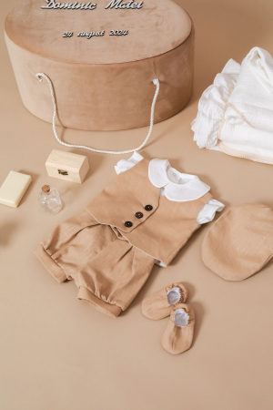 Set botez Little Gentleman- varianta muselina [1]