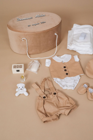 SETURI BOTEZ BAIETEI - Set botez Little Gentleman- varianta standard bumbac