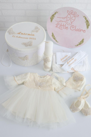 TRUSOURI BOTEZ FETITE - Set botez complet fetita Seraphine by Little Claire