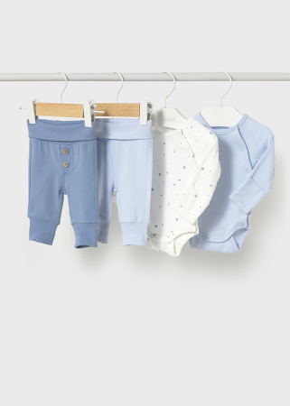 PENTRU BAIETEI - Set cadou baietel 2 costumase Sky