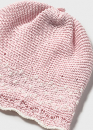 Set cadou bebelus pulover, pantalonasi cu botosei si caciulita roz [1]