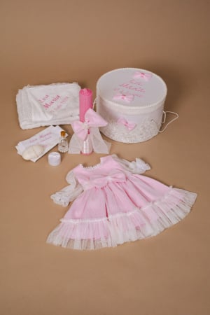 TRUSOURI BOTEZ FETITE - Set trusou botez fete Blushing Rose bt LittleClaire