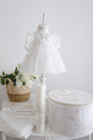 TRUSOURI BOTEZ FETITE - Set complet botez fetita Hazel stoc limitat