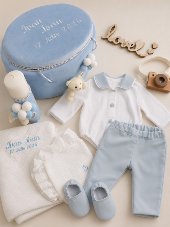 SETURI BOTEZ BAIETEI - Set complet de botez baietel Emile