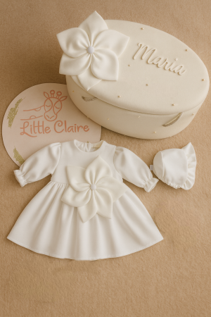 TRUSOURI BOTEZ FETITE - Set de botez fetita White Blossom