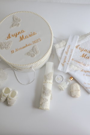 Set trusou botez personalizat Butterfly [5]