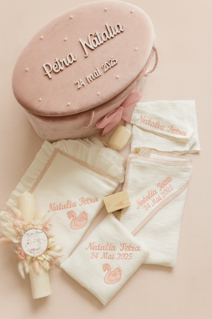 TRUSOURI BOTEZ FETITE - Trusou botez fetita premium lebada regala by Little Claire