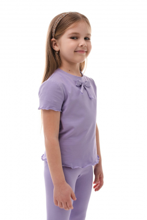 CĂMĂȘI ȘI BLUZIȚE - Tricou fete lavanda