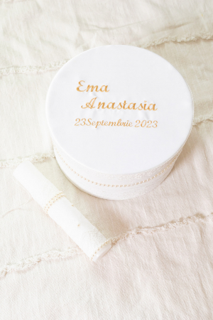 TRUSOURI BOTEZ FETITE - Trusou botez personalizat Elisabeta- LittleClaire