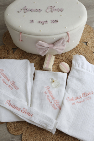 Trusou botez fetita de lux muselina Agatha by Little Claire [1]