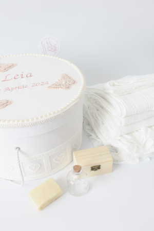 TRUSOURI BOTEZ FETITE - Trusou botez Leia din muselina