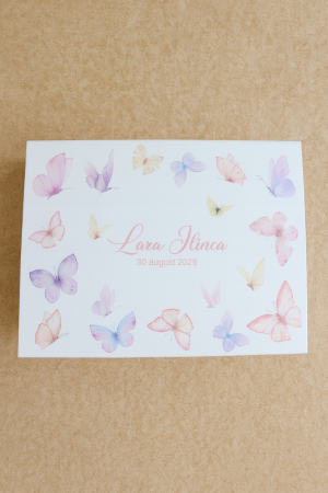 Trusou botez fetita personalizat Fluturasi [2]