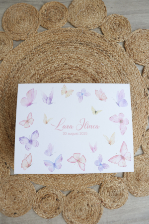 Trusou botez fetita personalizat Fluturasi [4]