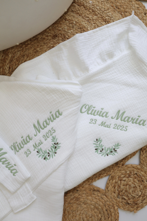 Trusou botez muselina ramura de maslin [6]