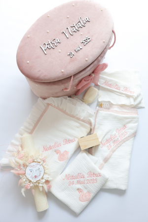 TRUSOURI BOTEZ FETITE - Trusou botez fetita premium lebada regala by Little Claire
