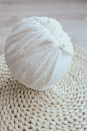 ACCESORII BOTEZ - Turban bebe Anastasia
