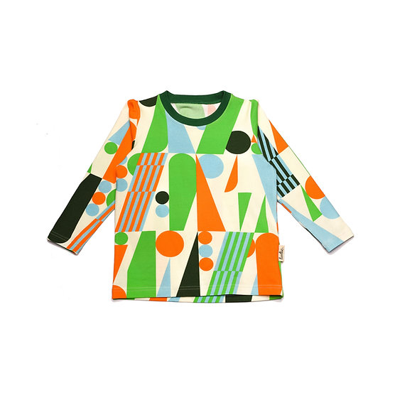 Bluza Ludic din bumbac organic cu print Kitra [3]