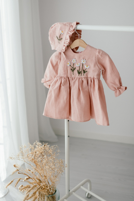 Rochie din in prespalat, Daisy [5]