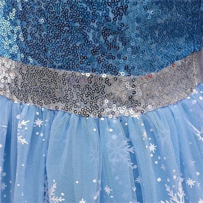 Rochie de ocazie Elsa cu tulle cu stelute si trena [7]