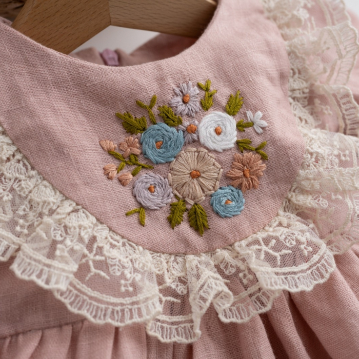Rochie din in prespalat, Natalie [2]