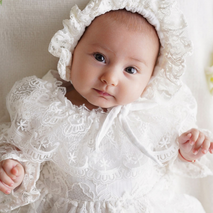 Rochie din muselina cu dantela, Charlotte [6]