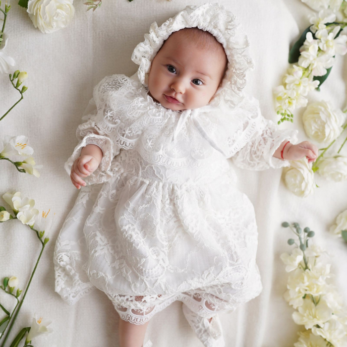 Rochie din muselina cu dantela, Charlotte [3]