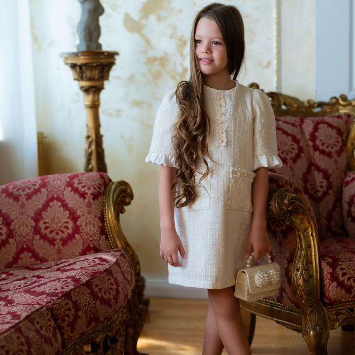 Rochie fete din Tweed, Coco [5]