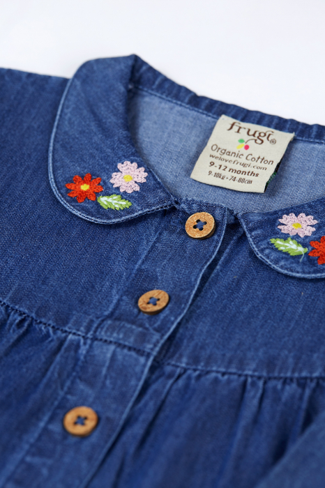 Rochie Frugi Emma cu ratuste din bumbac organic [3]