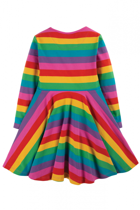 Rochie Frugi Sofia Skater curcubeu din bumbac organic [3]