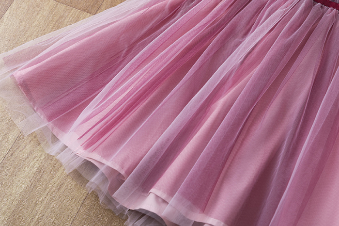 Rochie cu buline albe si fusta din tulle in degrade [4]