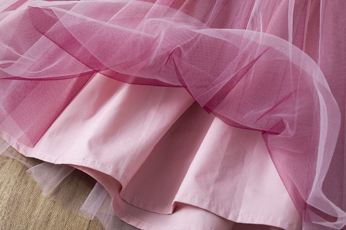 Rochie cu buline albe si fusta din tulle in degrade [6]