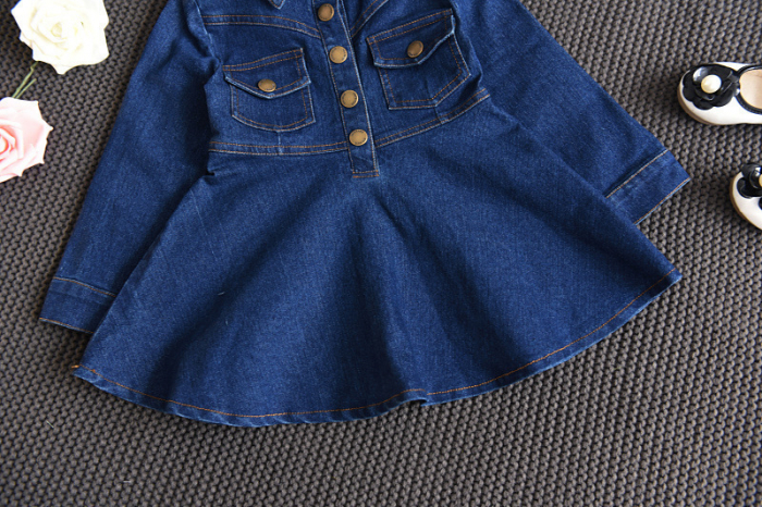 Rochie de blugi cu capse și buzunare [2]