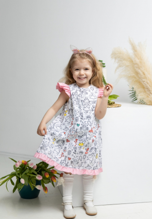 Rochie din in prespalat, Daisy [2]