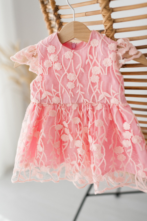 Botez - Rochie cu broderie, Leona