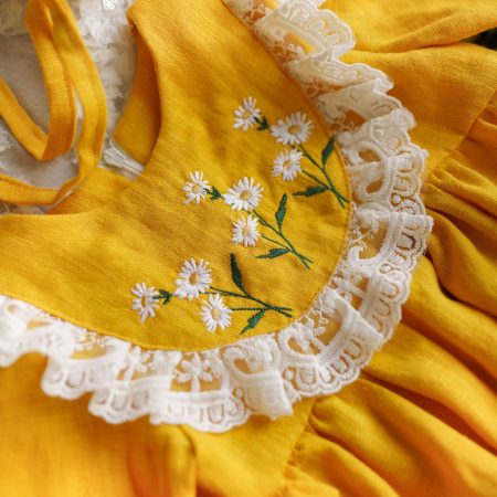 Rochie din in prespalat, Eva [4]