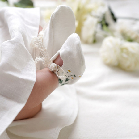 Rochie din in prespalat, Flori de camp [4]