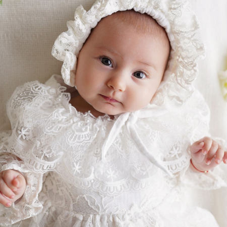 Rochie din muselina cu dantela, Charlotte [5]