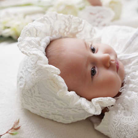 Rochie din muselina cu dantela, Charlotte [3]