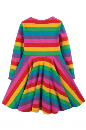 Rochie Frugi Sofia Skater curcubeu din bumbac organic [2]