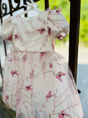 Rochie roz de mot cu fluturasi [2]