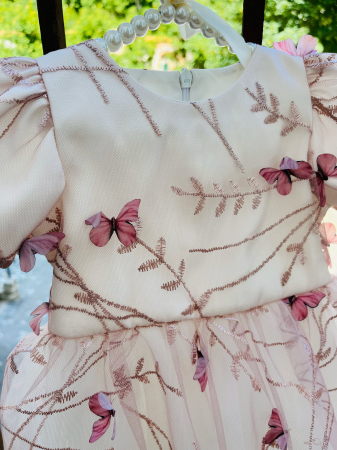 Rochie roz de mot cu fluturasi [3]