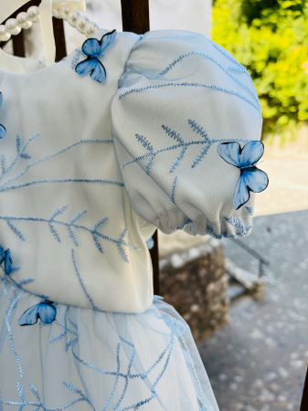 Rochie albastra de mot cu fluturasi [2]
