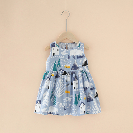 Rochițe primăvară - vară - rochita-bleu-de-vara-cu-casute.jpg