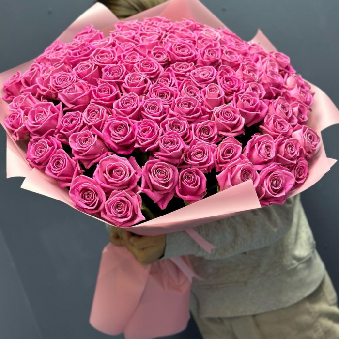 Buchet din 101 Trandafiri Roz [1]