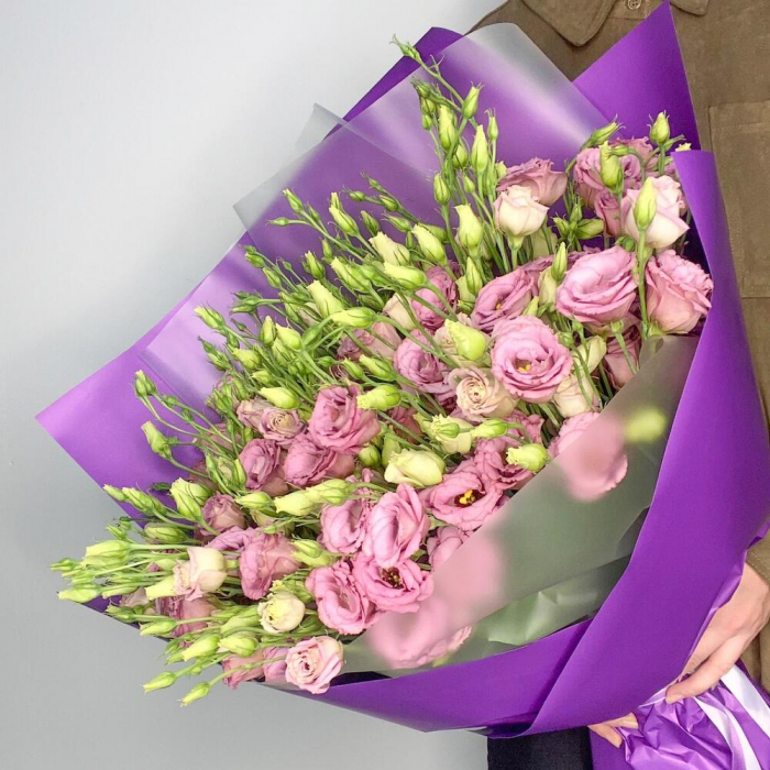 Buchet din 29 Lisianthus Roz București [3]