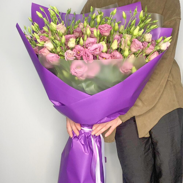 Buchet din 29 Lisianthus Roz București [5]