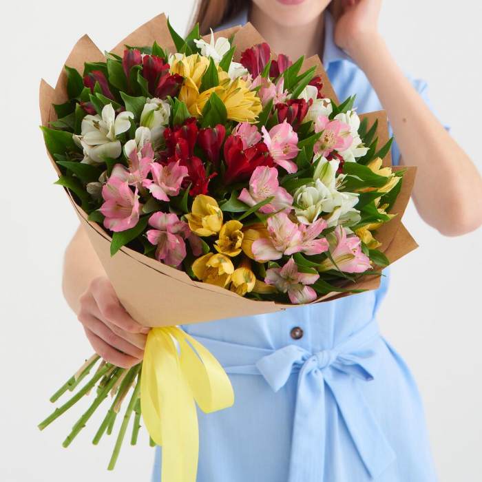 Buchet din 15 Alstroemeria Multicolore [1]