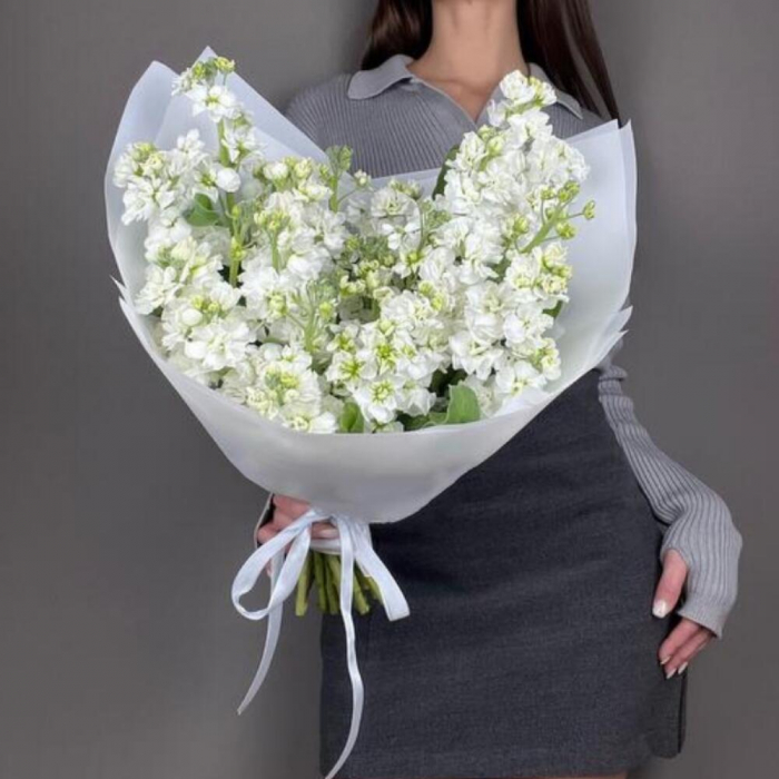Buchet din 15 Mixandre Albe (Matthiola) [2]